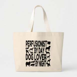 Grand Tote Bag Perfusionniste Amoureux des chiens