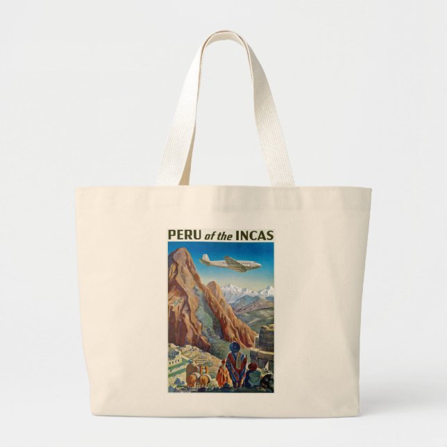 Grand Tote Bag Pérou des Incas (Devant)