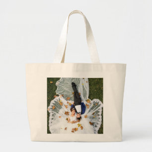 Grand Tote Bag Personnalisé photo complète moderne Créer votre pr