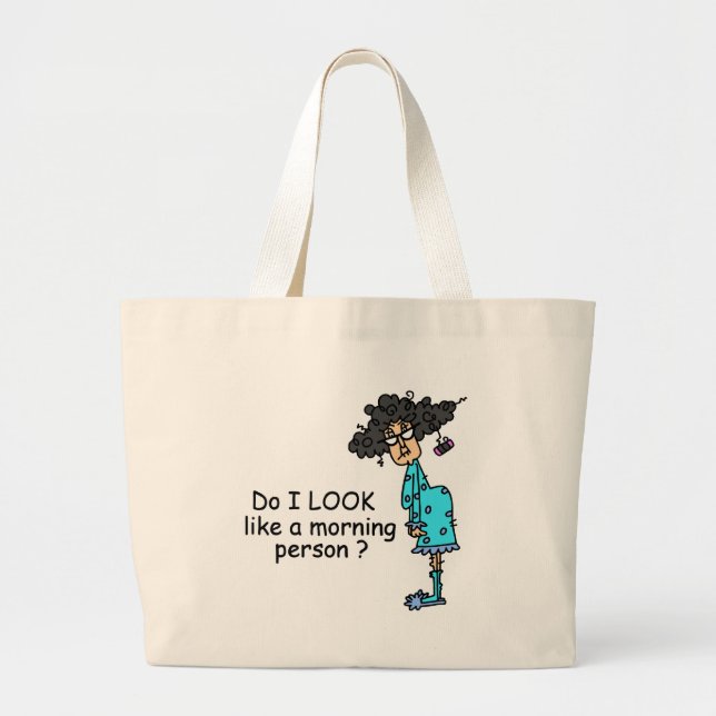 Grand Tote Bag Personne Du Matin (Devant)