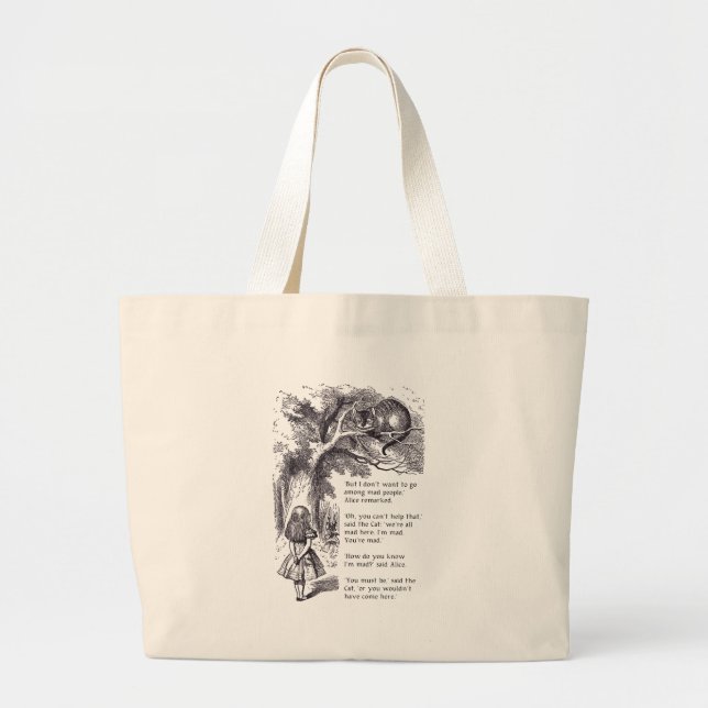 Grand Tote Bag Personnes folles (Devant)