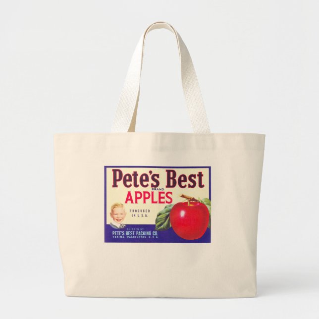 GRAND TOTE BAG PETES MEILLEURES POMMES (Devant)