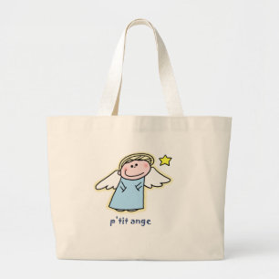 Grand Tote Bag Petit Ange (peu d'ange en français)