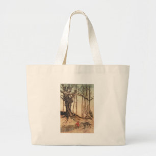Grand Tote Bag Petit Chaperon Rouge effrayant