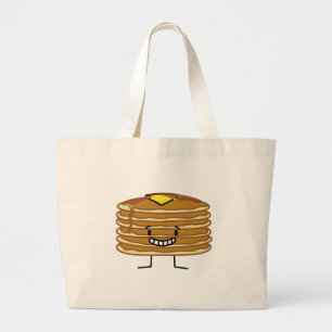 Grand Tote Bag Petit déjeuner pelucheux de sirop de beurre de