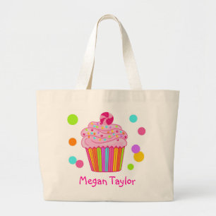 Grand Tote Bag Petit gâteau de surprise de sucrerie