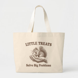Grand Tote Bag Petits Traitements résoudre de gros problèmes Écur
