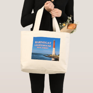 Grand Tote Bag Phare de Barnegat, New Jersey