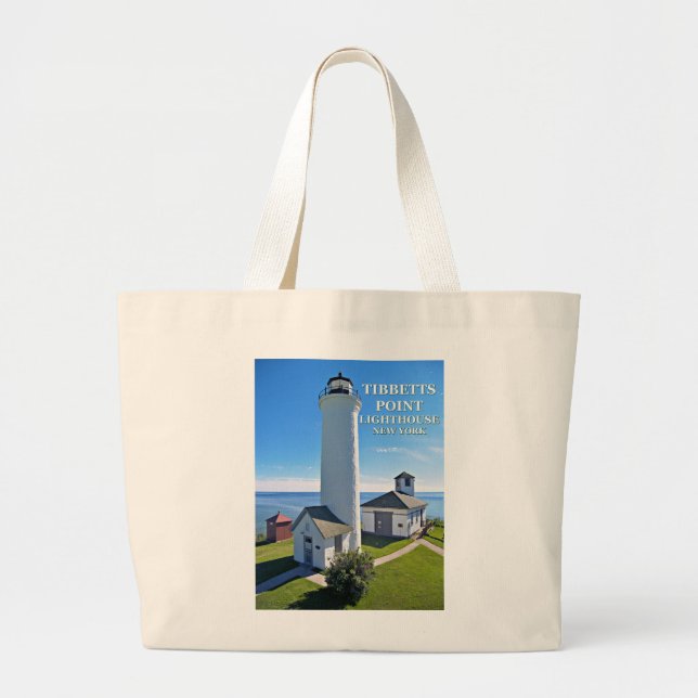 Grand Tote Bag Phare de Tibbetts Point, New York (Devant)