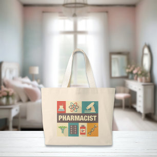 Grand Tote Bag Pharmacien Professionnel Iconique Conçu