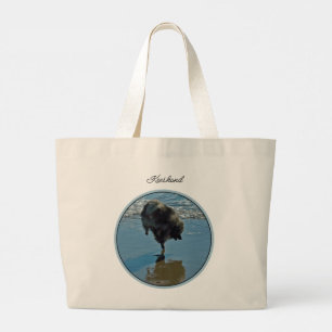 Grand Tote Bag Photographie de ballet de Keeshond, illustration o