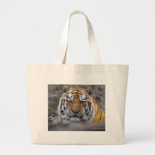 Grand Tote Bag Photographie de tigre sibérien