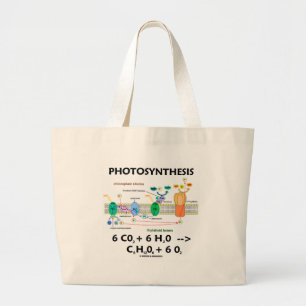 Grand Tote Bag Photosynthèse (anhydride carbonique + L'eau)