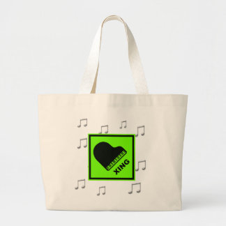 Grand Tote Bag Piano croisant le poteau de signalisation de Xing