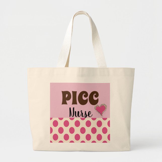 Grand Tote Bag PICC Chick—PICC LINE Insertion Infirmière Toutes (Devant)
