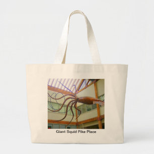 Grand Tote Bag Pike Place Marché public Calmar géant Seattle, WA