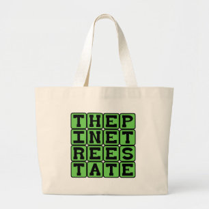 Grand Tote Bag Pine Tree State, Maine Nickname