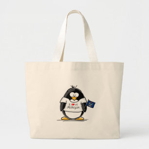 Grand Tote Bag Pingouin du Michigan