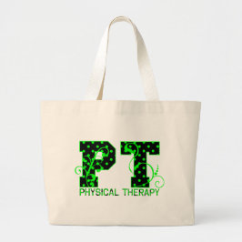 Grand Tote Bag pinte pois noir et vert de 2