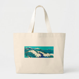 Grand Tote Bag PixDezines konen des ressacs d'uehara, 上原