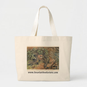 Grand Tote Bag PJ Smith - moniteurs d'eau volant un nid