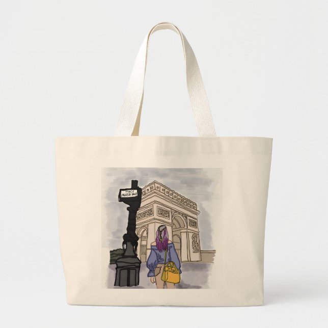 Grand Tote Bag Place Charles de Gaulle Paris. (Devant)