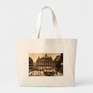 Grand Tote Bag Placez de l'Opera, cru de Paris France c1925