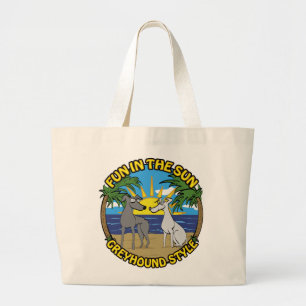 GRAND TOTE BAG PLAISIR AU SOLEIL À LA MODE GREYHOUND