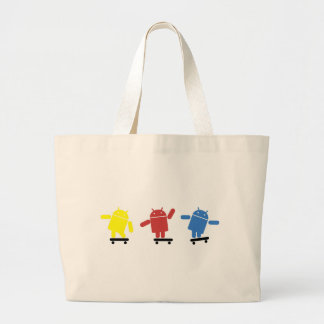 Grand Tote Bag Planchiste androïde coloré multi