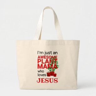 Grand Tote Bag Plante MAMA AIME JÉSUS
