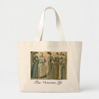 Grand Tote Bag Plat de mode victorien, 1890
