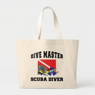 Grand Tote Bag Plongeur autonome principal de piqué