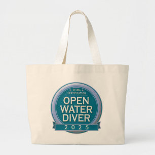 Grand Tote Bag Plongeur en eau libre certifié sur mesure