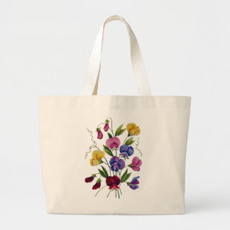 Grand Tote Bag Pois doux colorés brodés