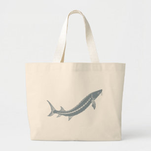 Grand Tote Bag Poissons d'esturgeon