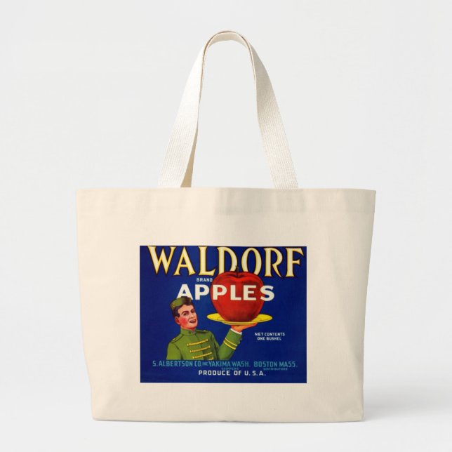 Grand Tote Bag Pommes de Waldorf (Devant)