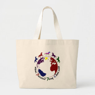 Grand Tote Bag Poney peint Fourre-tout