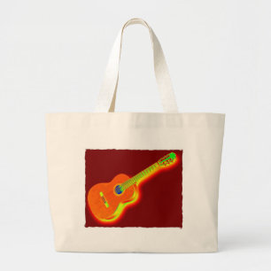 Grand Tote Bag Pop Art Classic Guitare