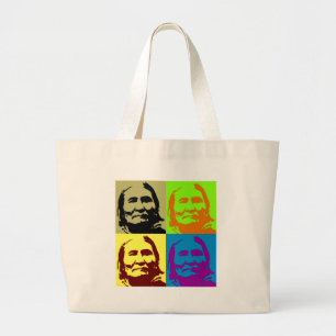 Grand Tote Bag Pop Art Freedom Fighter Geronimo