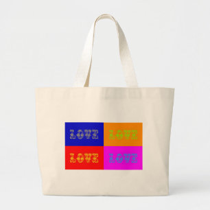 Grand Tote Bag Pop Art Love