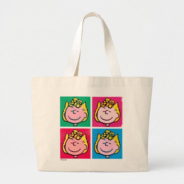 Grand Tote Bag Pop Art Sally | Mod pour vous Motif (Devant)