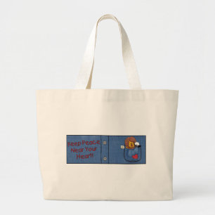 Grand Tote Bag Portes de poches de jupe de lion et d'agneau