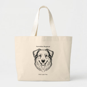Grand Tote Bag Portrait de berger australien