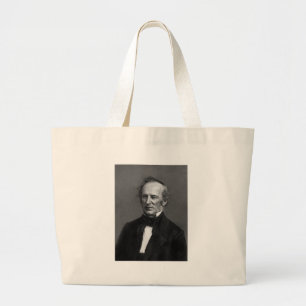 Grand Tote Bag Portrait de Cornélius Vanderbilt de commodore