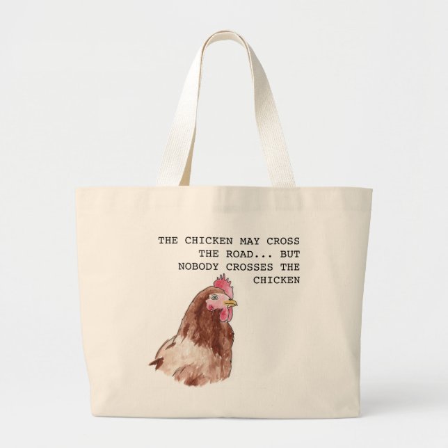 Grand Tote Bag Poulet Fourre-tout (Devant)