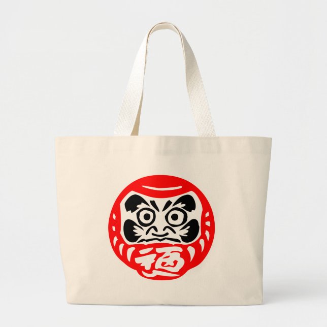 Grand Tote Bag Poupée Daruma (Devant)