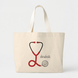 Grand Tote Bag Pour les médecins et les infirmières. Stethoscope 