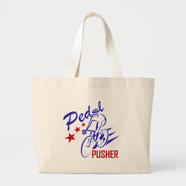 Grand Tote Bag Pousseur de pédale (Devant)