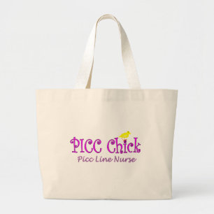 Grand Tote Bag Poussin de PICC---LIGNE insertion NurseGifts de