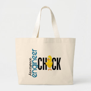 Grand Tote Bag Poussin d'ingénieur aérospatial